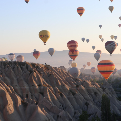 Cappadocia is a region in Turkey famed for its unique rock formations and ancient cave dwellings.