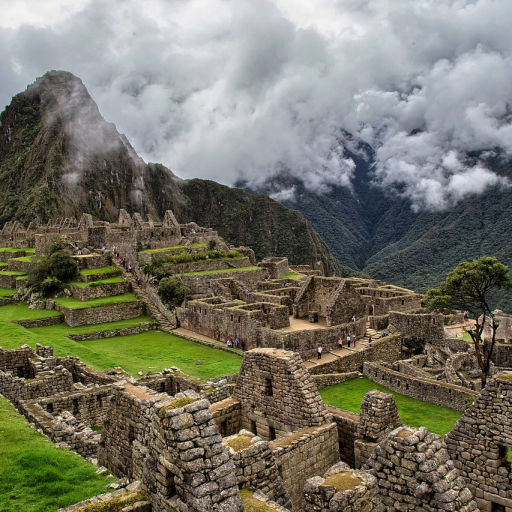 Machu Picchu is a historic Incan citadel set high in the Andes Mountains of Peru.